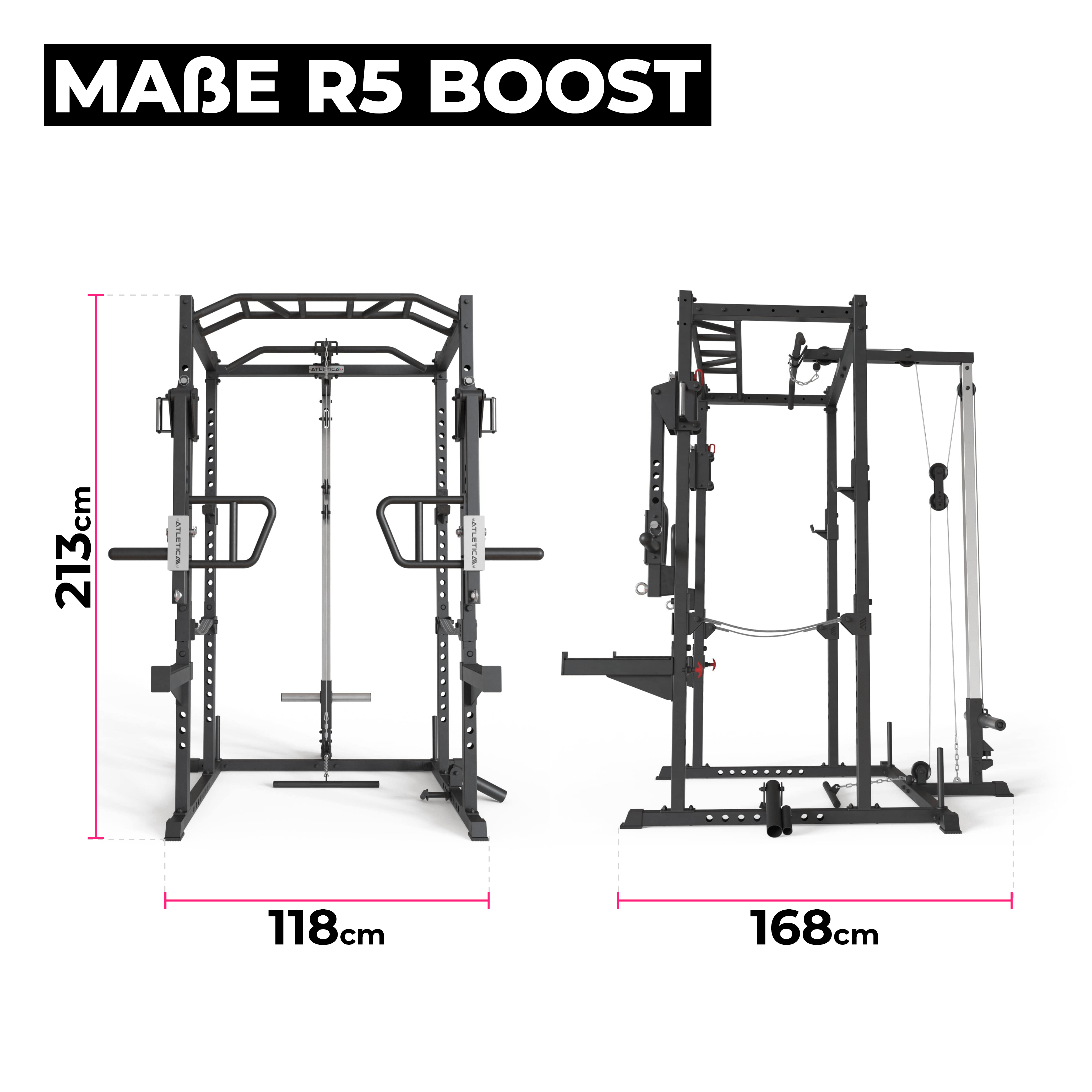 Power Rack Boost R5 Serie: Maße, 
