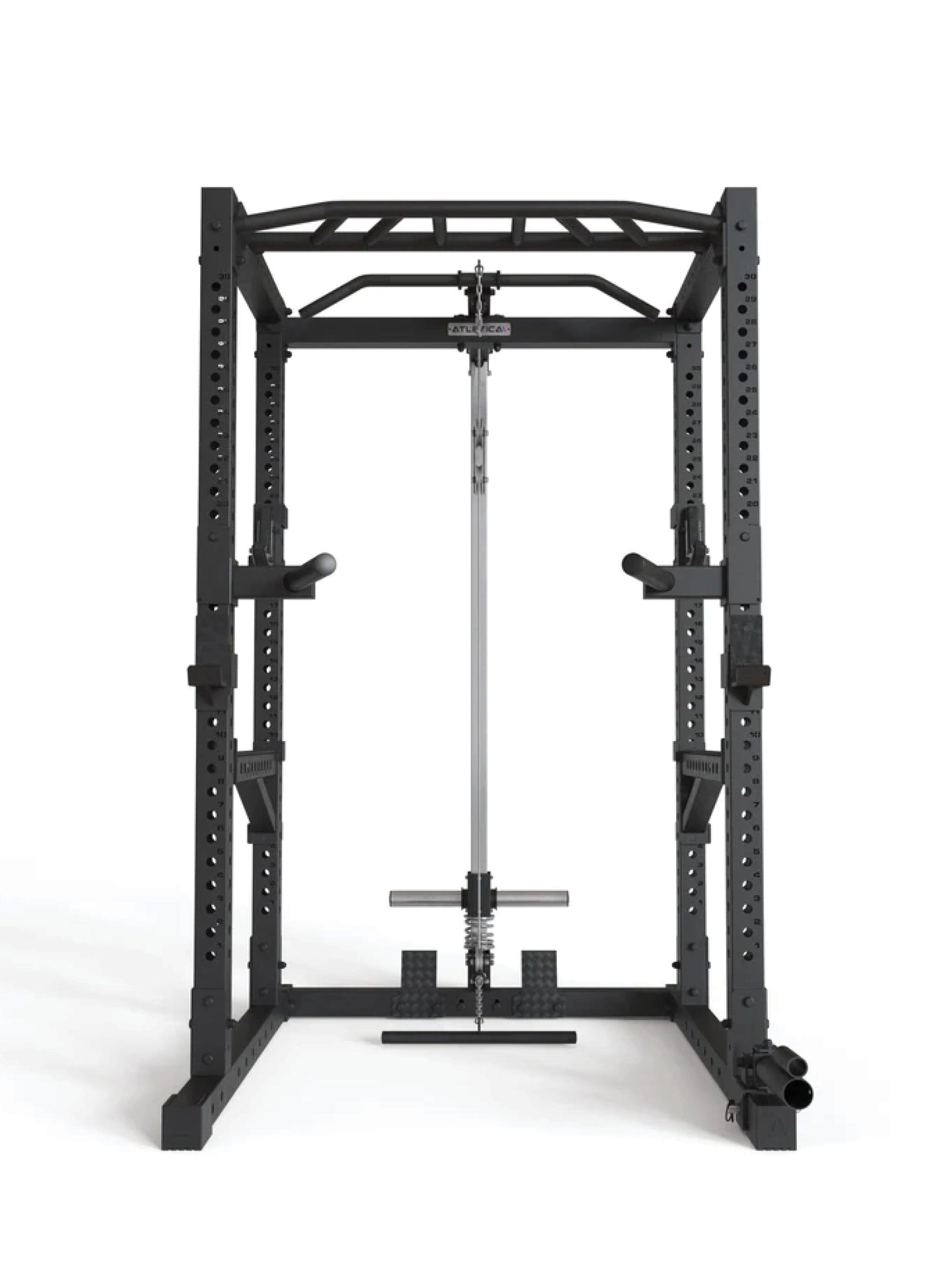 Power Rack R7-Cage: Squat Cage mit Latzug und Ruderstation, #size_224-cm