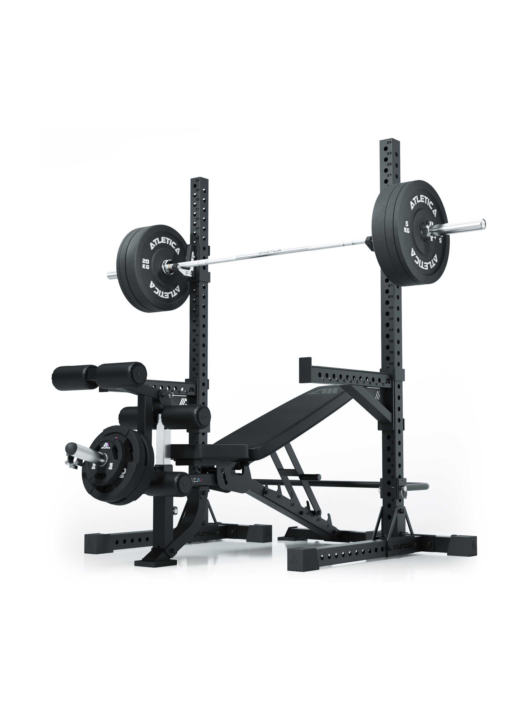 Squat Rack R7 Freistehend: inklusive Verbindungsstrebe hinten