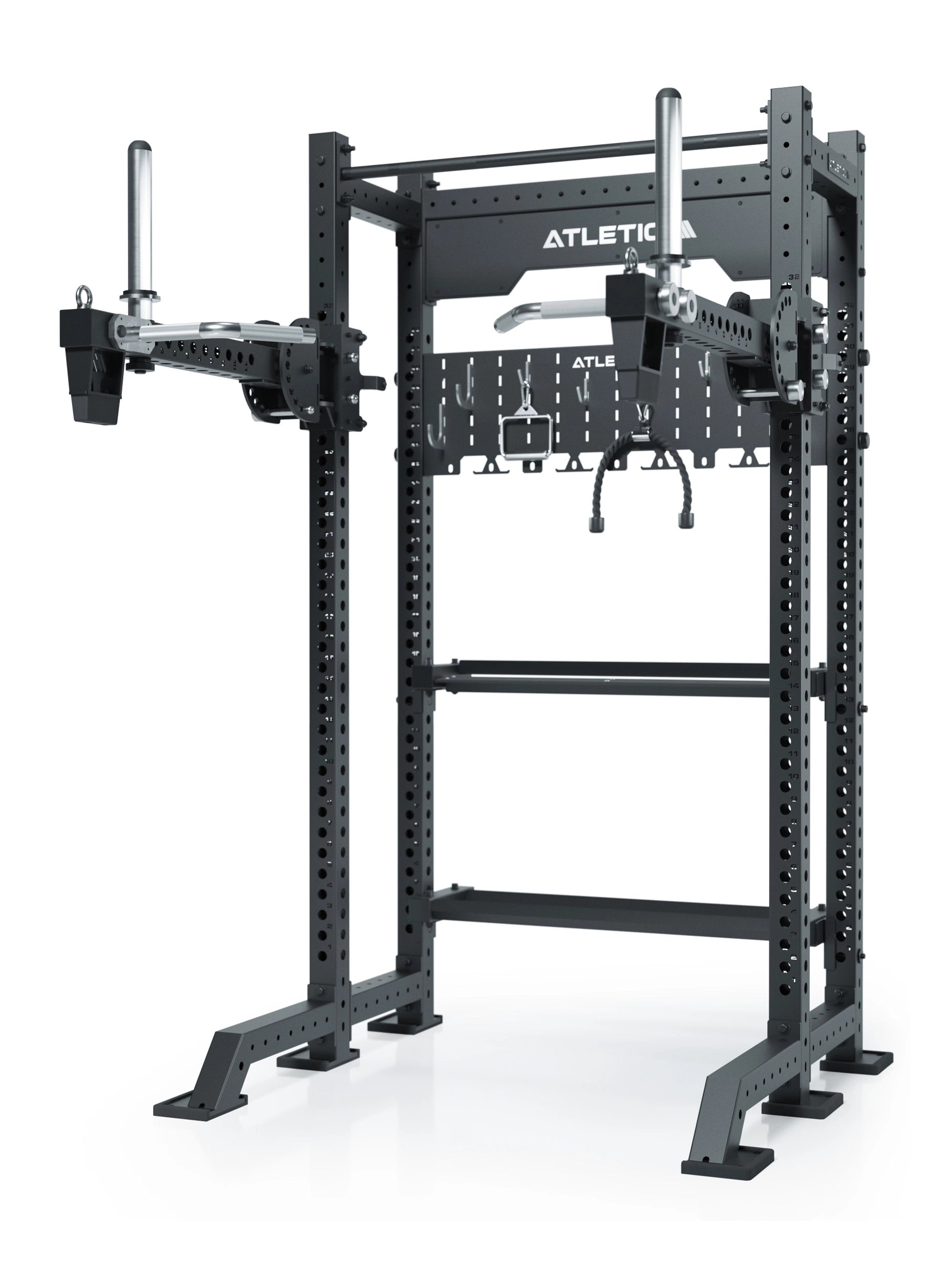 ATLETICA_R8_Stereo_Power_Rack_kompakt_mit_Jammer_Arms_und_Storagy_System, 