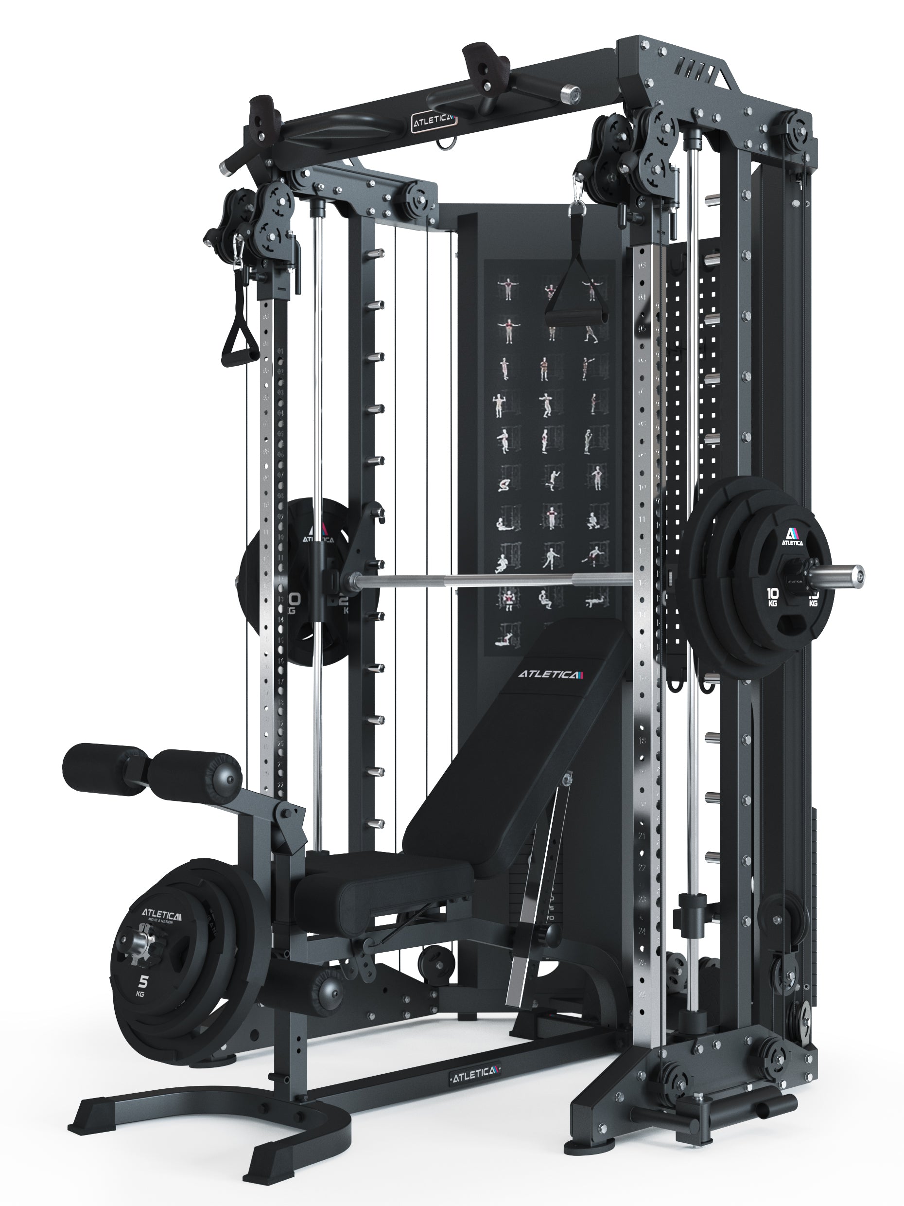 Raven Kraftstation mit X-Bench Hantelbank