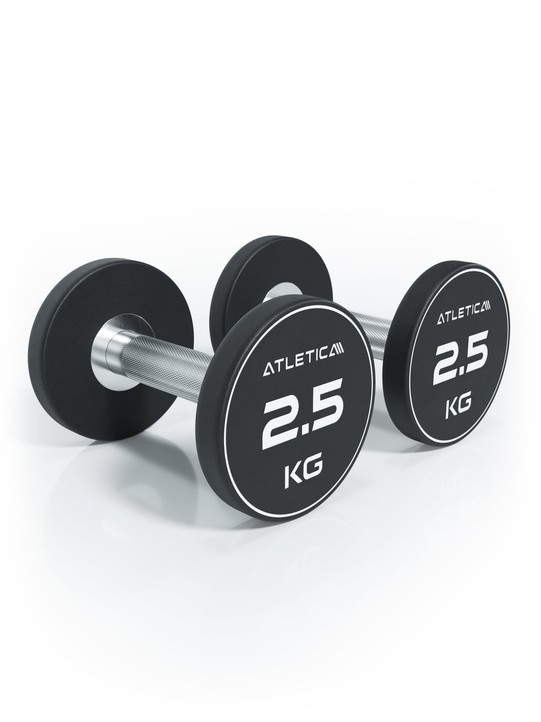 Gewichte: Rundhanteln, Polyurethan Rundhanteln (Paar)- Premium Design und Qualität, #size_2-x-2-5-kg