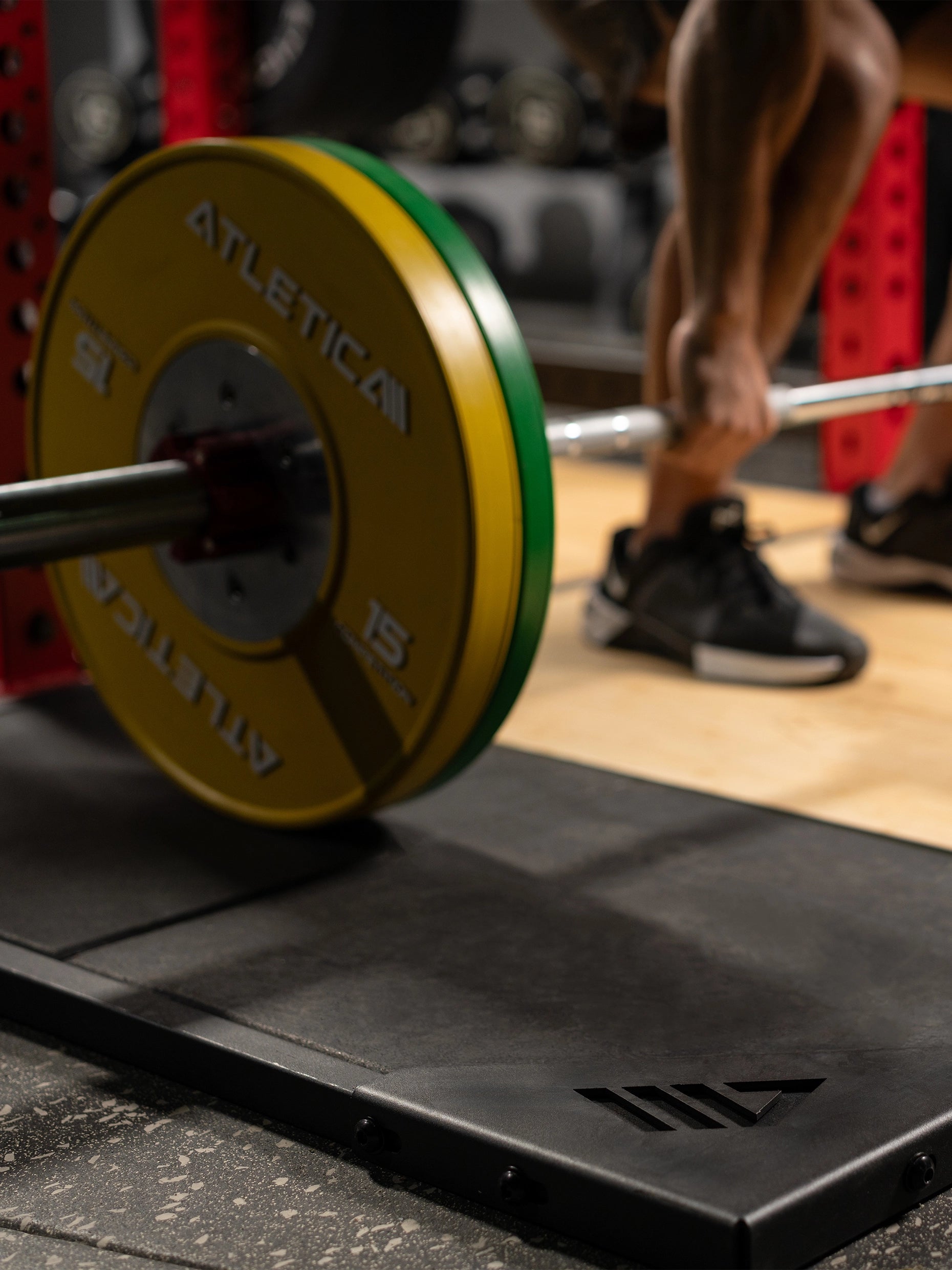 Plattform für Gewichtheben: T-Shape