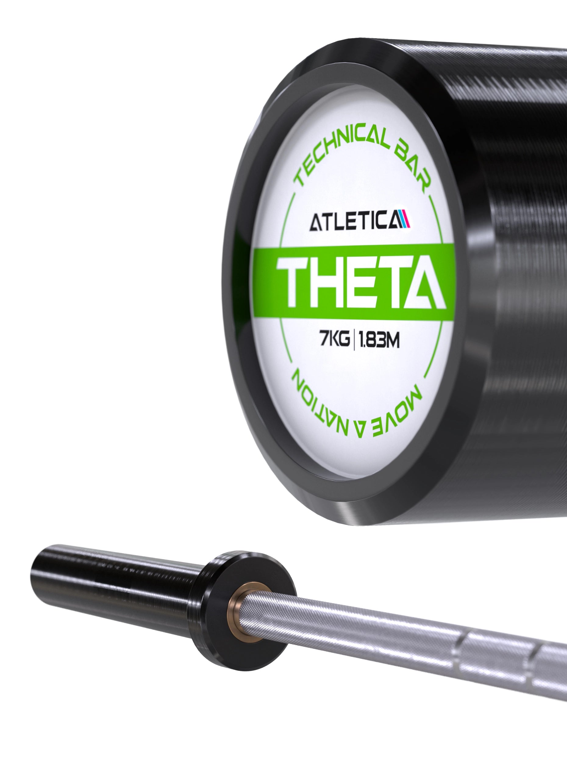 Technikstange aus Aluminium |  7.5 kg | 1830 mm | ideal zur Technikverbesserung im Gewichtheben | realistischer Spin & angenehmer Grip | 65kg Belastbarkeit