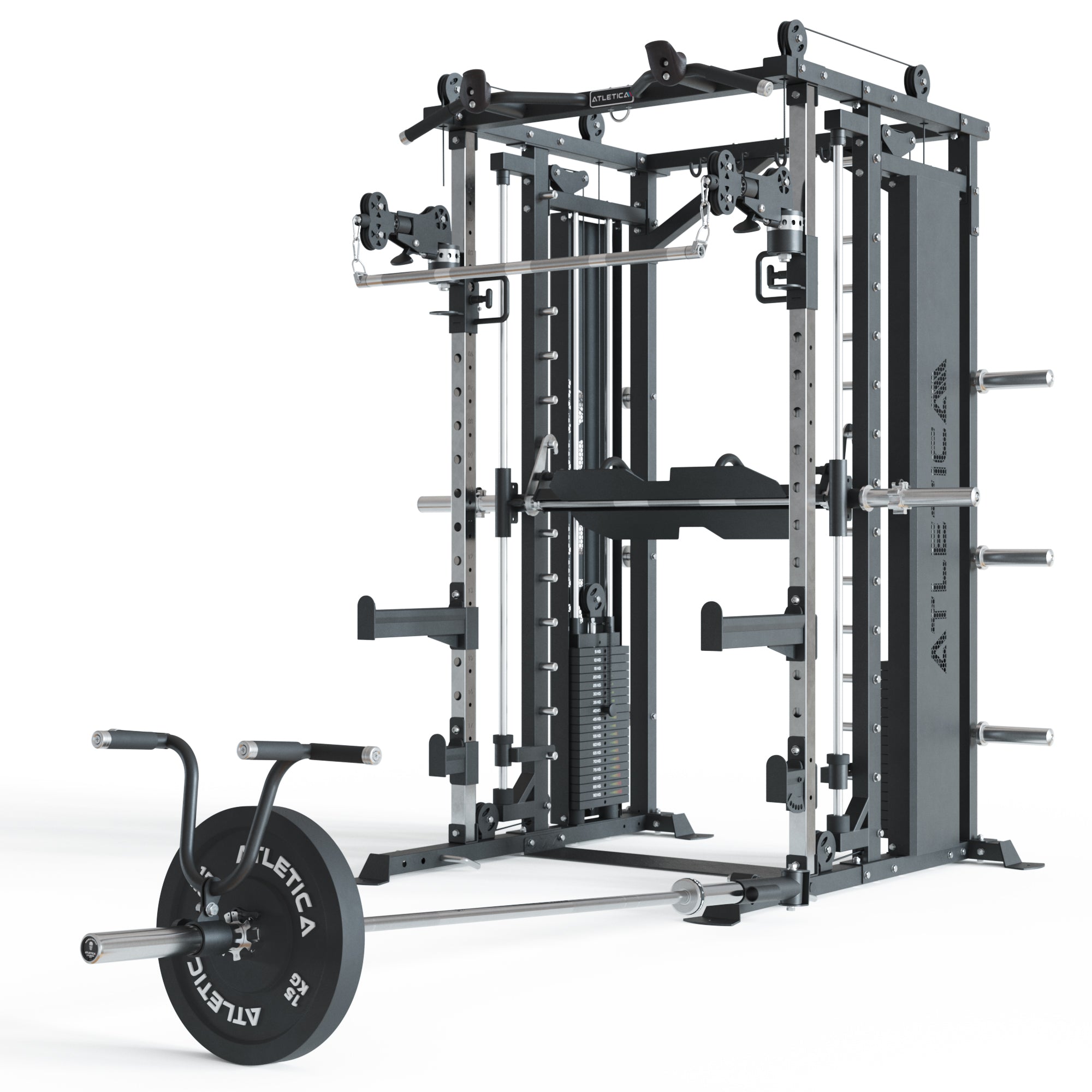 Kraftstation ATLETICA X-Fortress: mit 180kg Steckgewichten TARGET Set