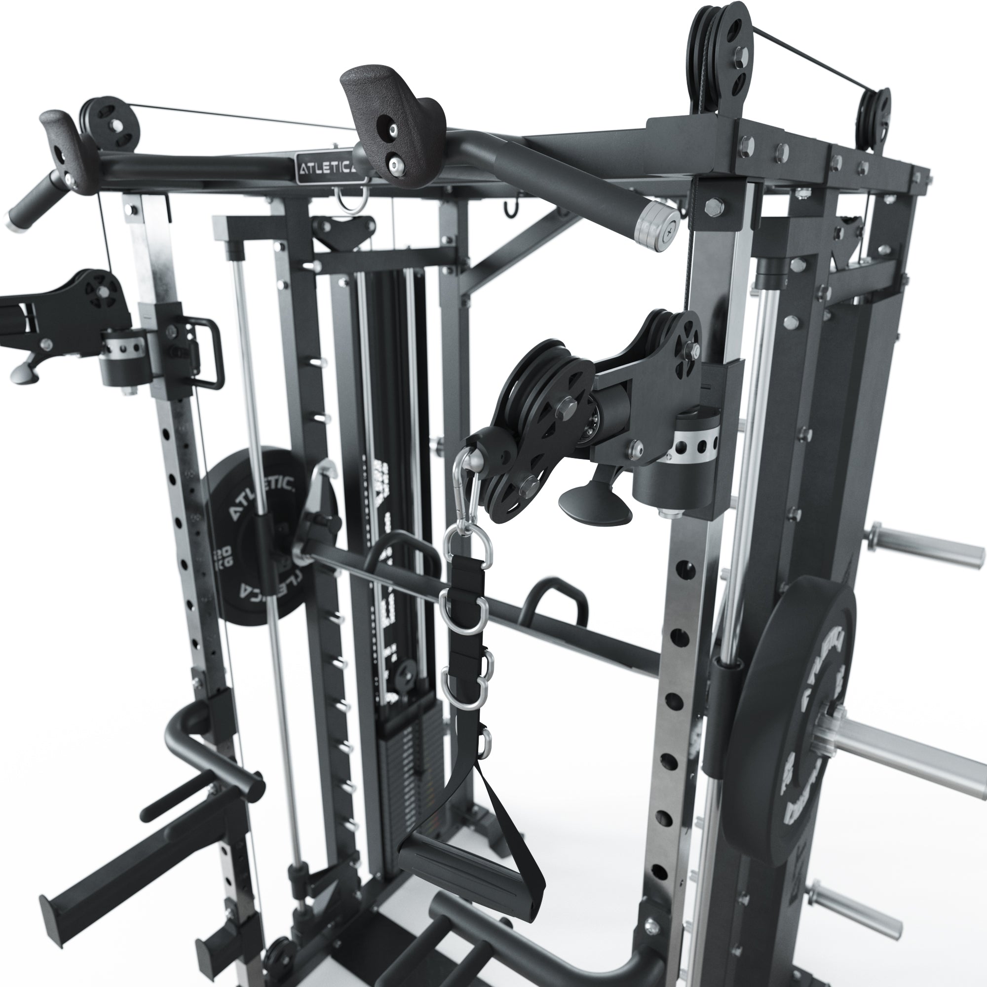 Kraftstation mit Smith Maschine X-Fortress: Set mit Jammer Armen