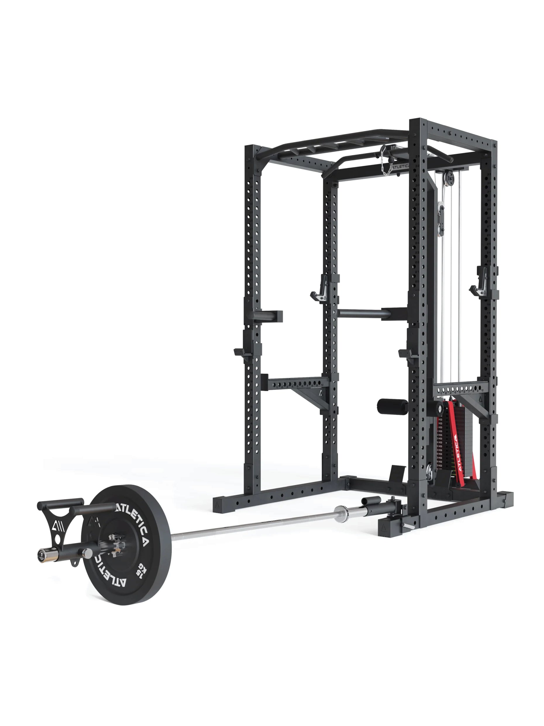 Zuggriffe & Stangen: Langhantel-Aufsatz und Kabelzug-Griff in einem | Allround-Lösung für ein komplettes Rückentraining