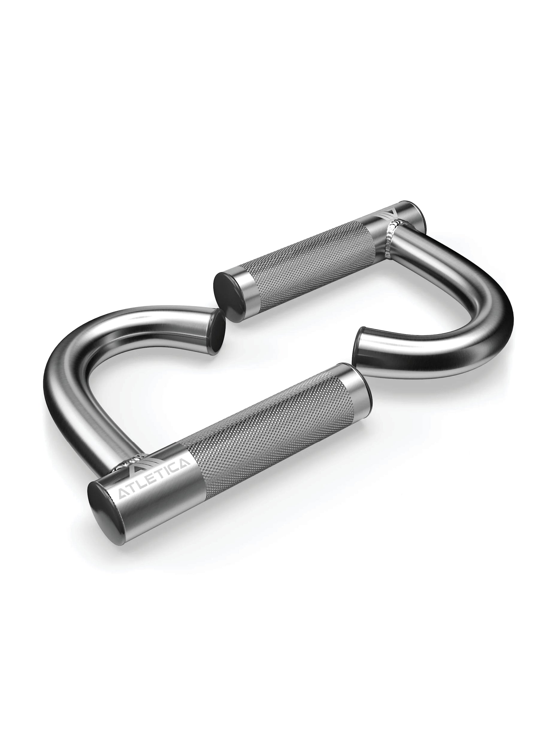 Zuggriffe und Stangen, Pull-Up-Griffe: Paarweise | Für einen neutralen Griff an einer Klimmzugstange | Hochwertiger Vollstahl mit Hartchrom-Beschichtung und Knurling