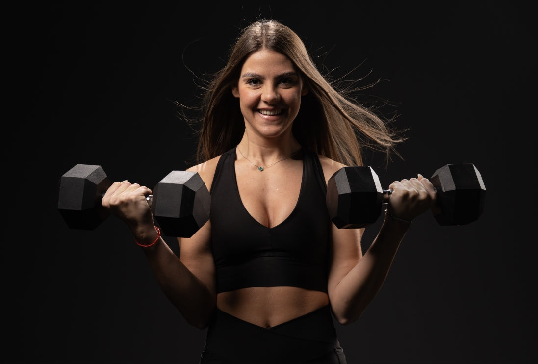 Training mit Hexagon Kurzhanteln