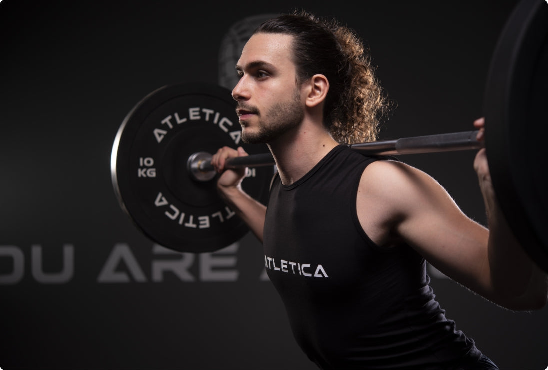 Langhantel Zeta für kleine Räume: Back Squat