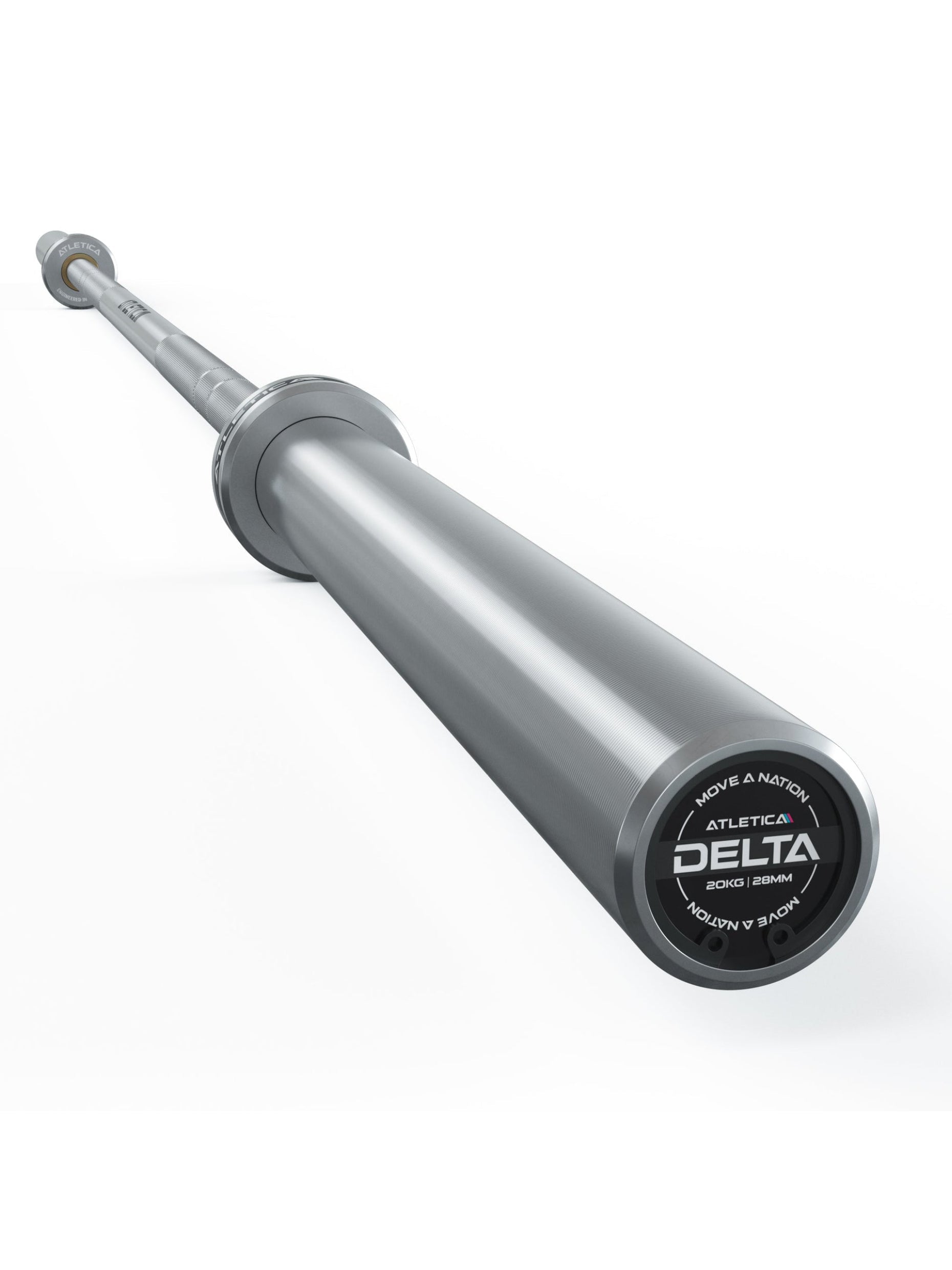 Langhantel Set | Delta HighRep Set: Delta Hybrid Stange| 75kg Hantelscheiben | Alu-Hantelverschlüsse | Für Gewichtheben, Powerlifting und CrossFit | Ø 50mm, 